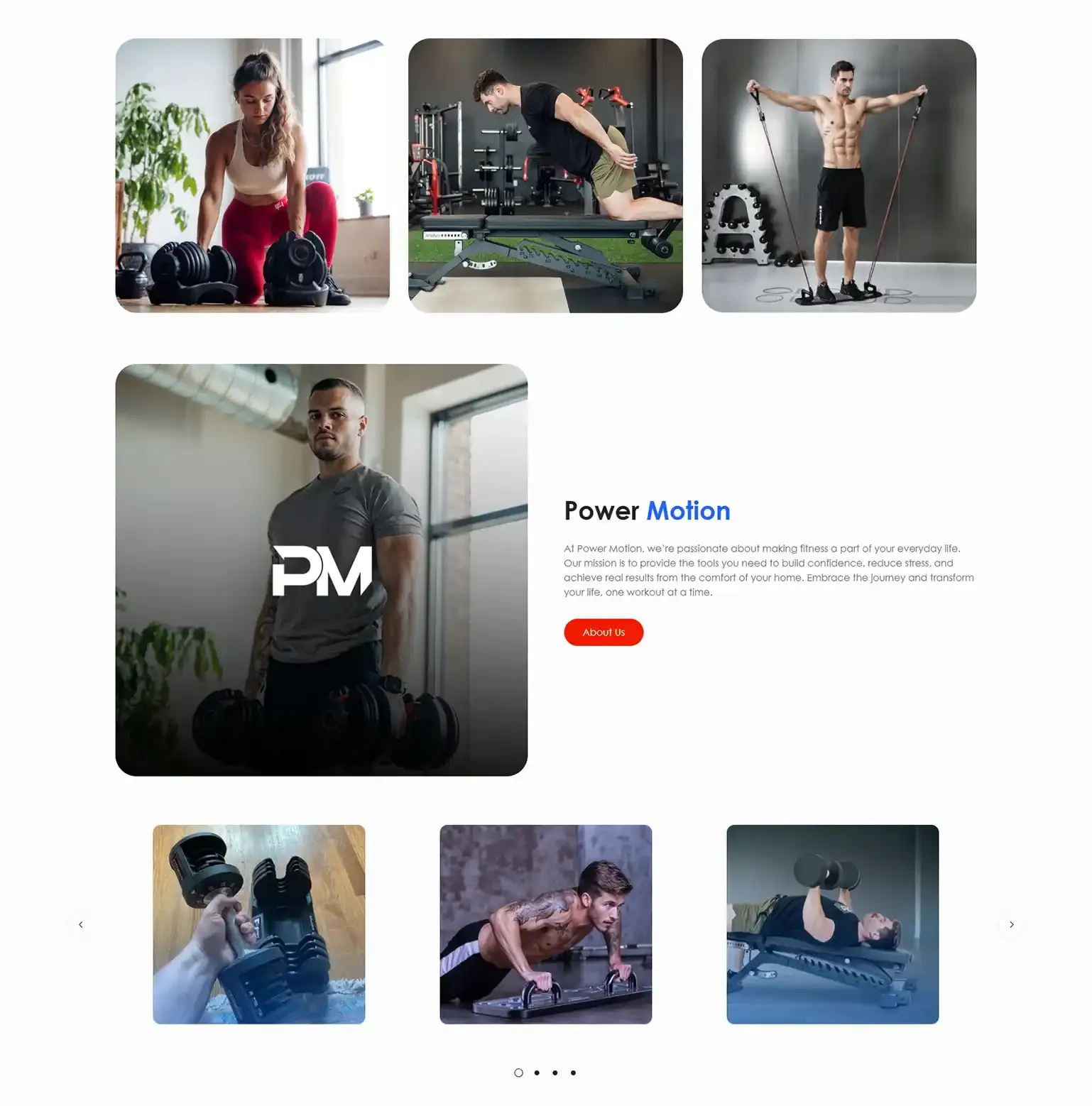 Power Motion Shopify build, screen 3 of 3