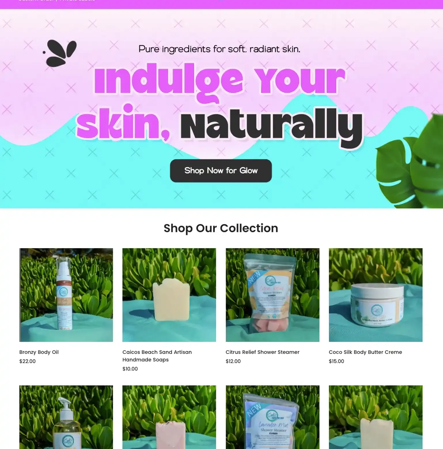 Suds Bath and Body: Shopify build by Digital TEN X, a new store, matched to a brand they already loved